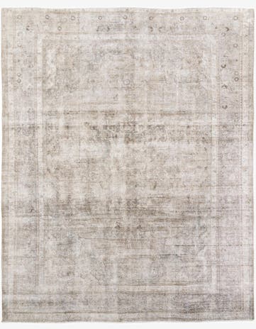 9' 8 x 11' 10 Hand Knotted Ultra Vintage Persian Wool Rug