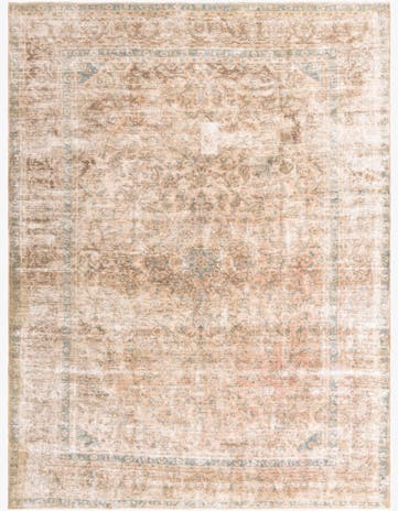 9' 5 x 12' 9 Hand Knotted Ultra Vintage Persian Wool Rug