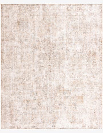 7' 1 x 8' 9 Hand Knotted Ultra Vintage Persian Wool Rug