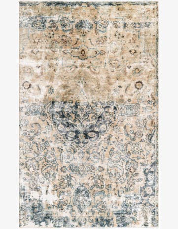 5' 4 x 8' 6 Hand Knotted Ultra Vintage Persian Wool Rug