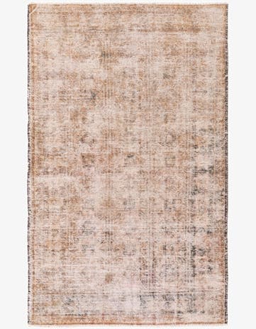 4' x 6' 6 Hand Knotted Ultra Vintage Persian Wool Rug