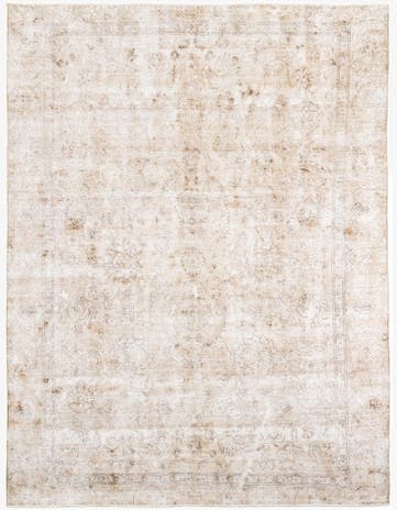 8' 4 x 11' 2 Hand Knotted Ultra Vintage Persian Wool Rug