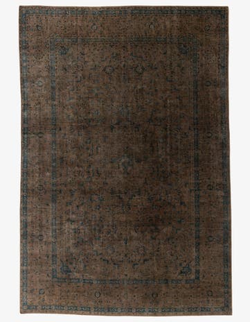 9' x 13' Hand Knotted Ultra Vintage Persian Wool Rug