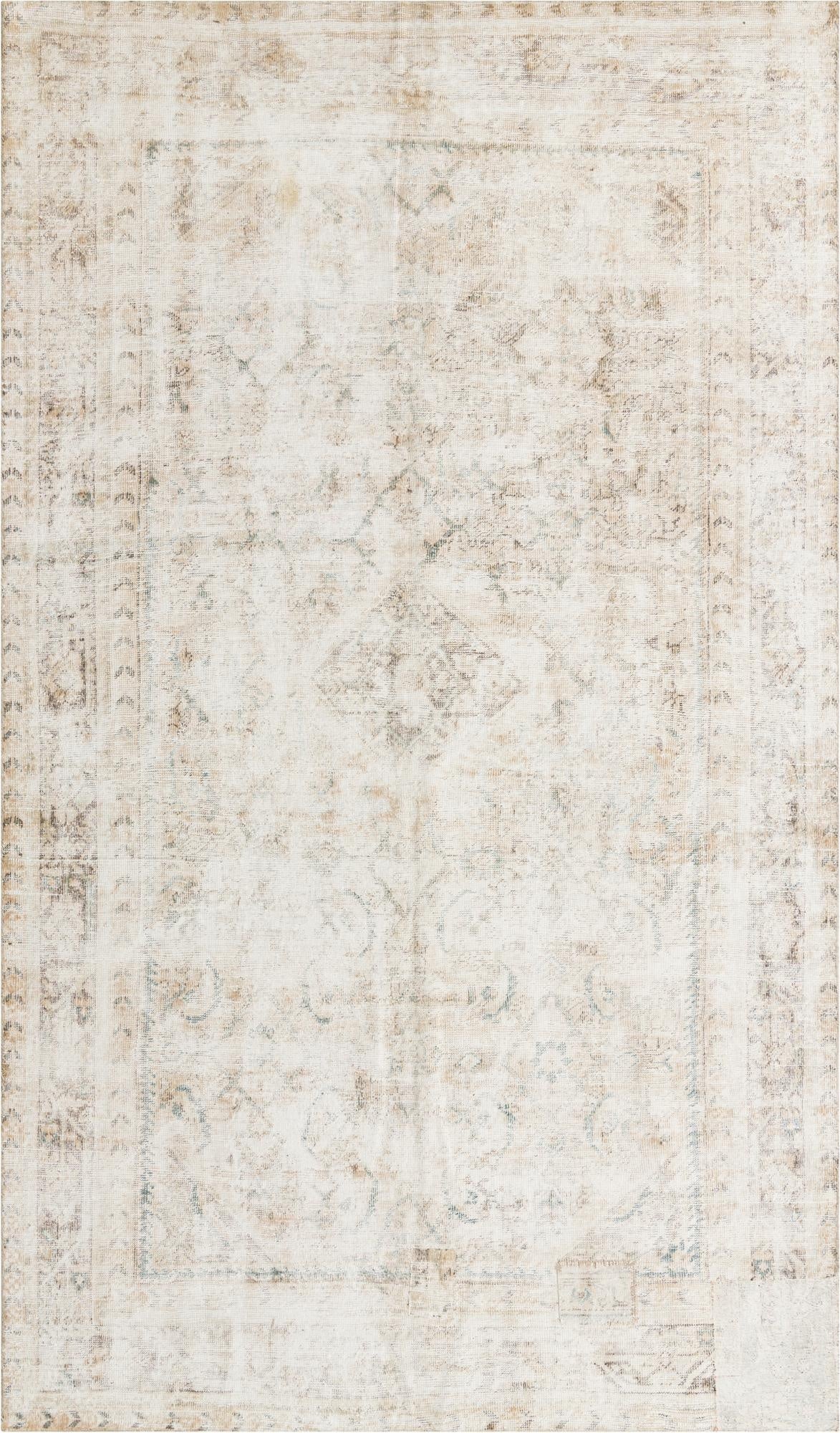 6' 8 x 11' 6  Hand Knotted Ultra Vintage Persian Wool Rug