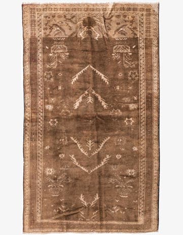 3' 8 x 6' 4 Hand Knotted Ultra Vintage Persian Wool Rug