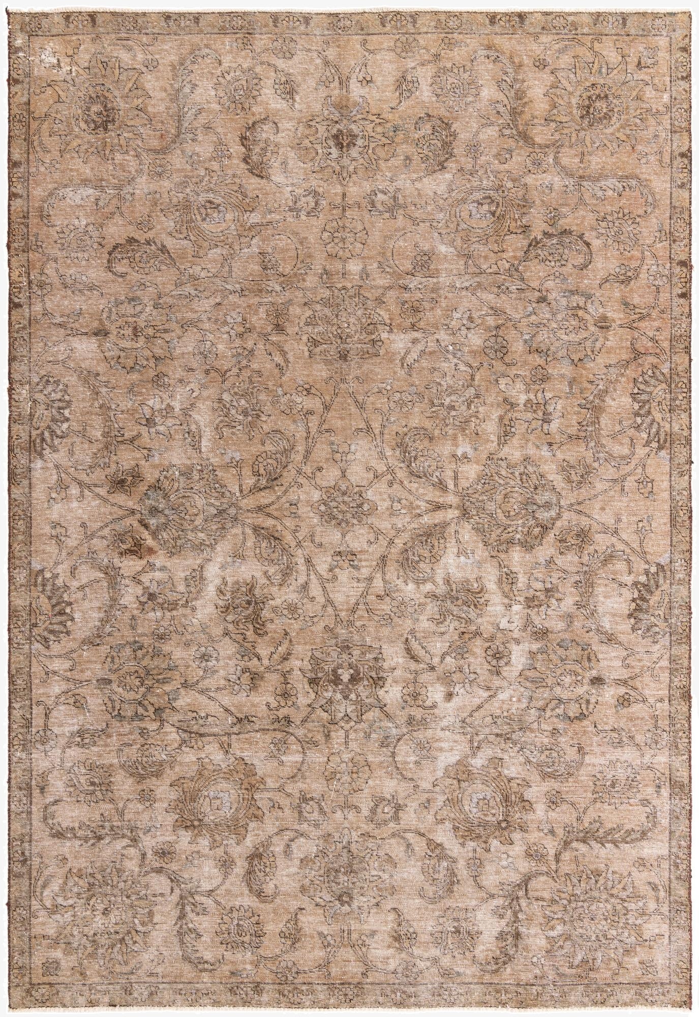 Primary image 7' 5 x 11'  Hand Knotted Ultra Vintage Persian Wool Rug