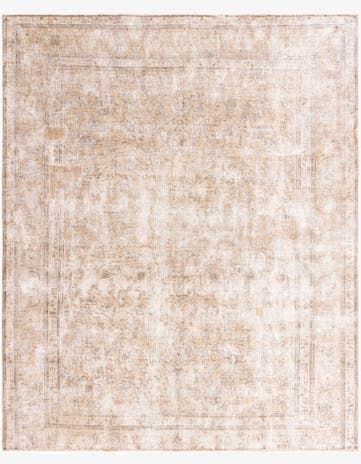 8' 4 x 10' 2 Hand Knotted Ultra Vintage Persian Wool Rug