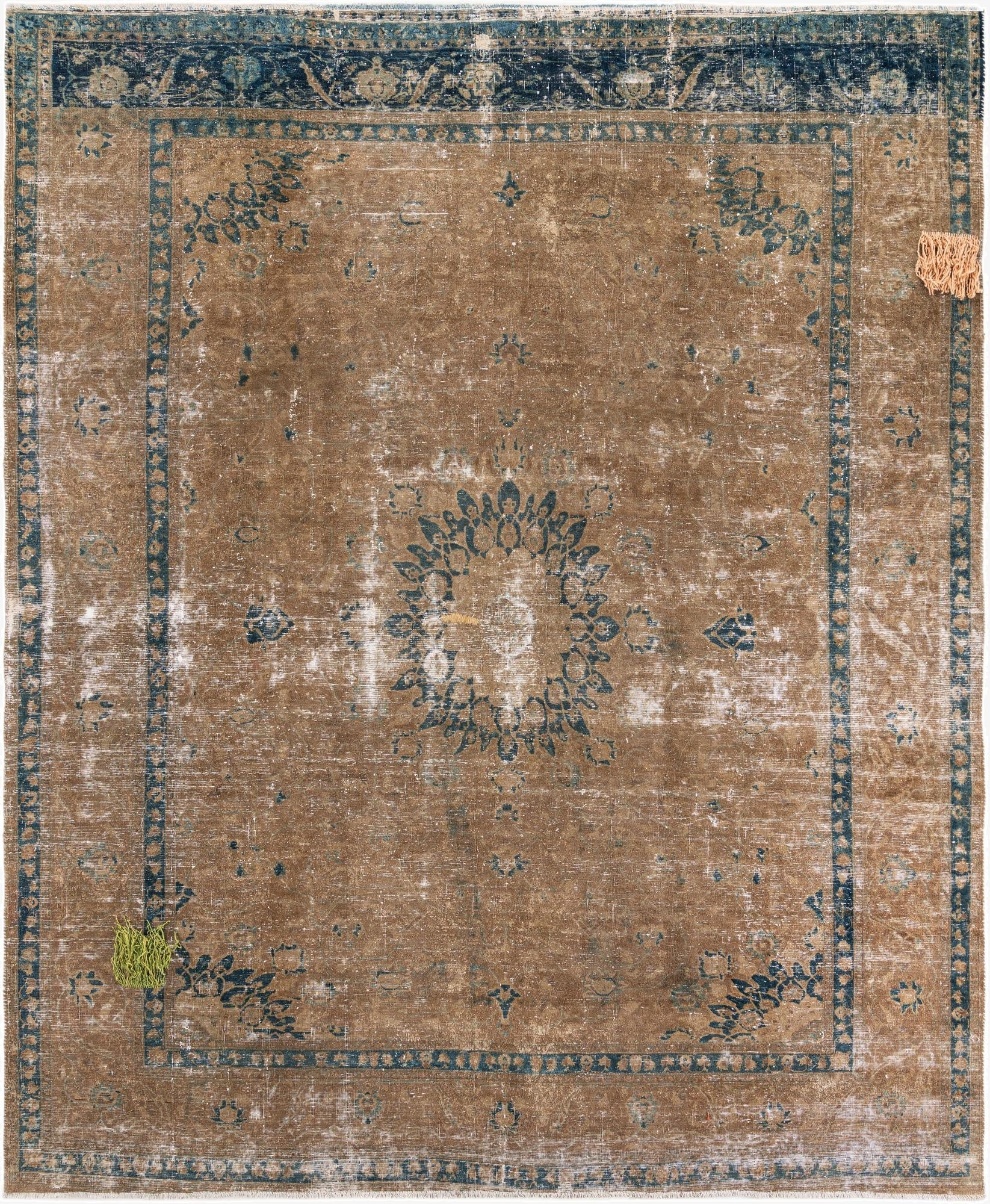 9' 9 x 11' 9  Hand Knotted Ultra Vintage Persian Wool Rug