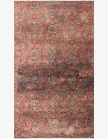 3' 5 x 5' 8 Hand Knotted Ultra Vintage Persian Wool Rug