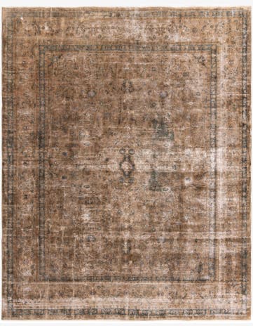 9' 7 x 12' Hand Knotted Ultra Vintage Persian Wool Rug
