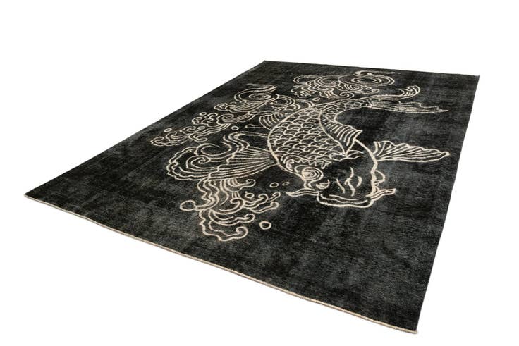Detail image of 9' 5 x 12' 4 Vintage Wool Rug