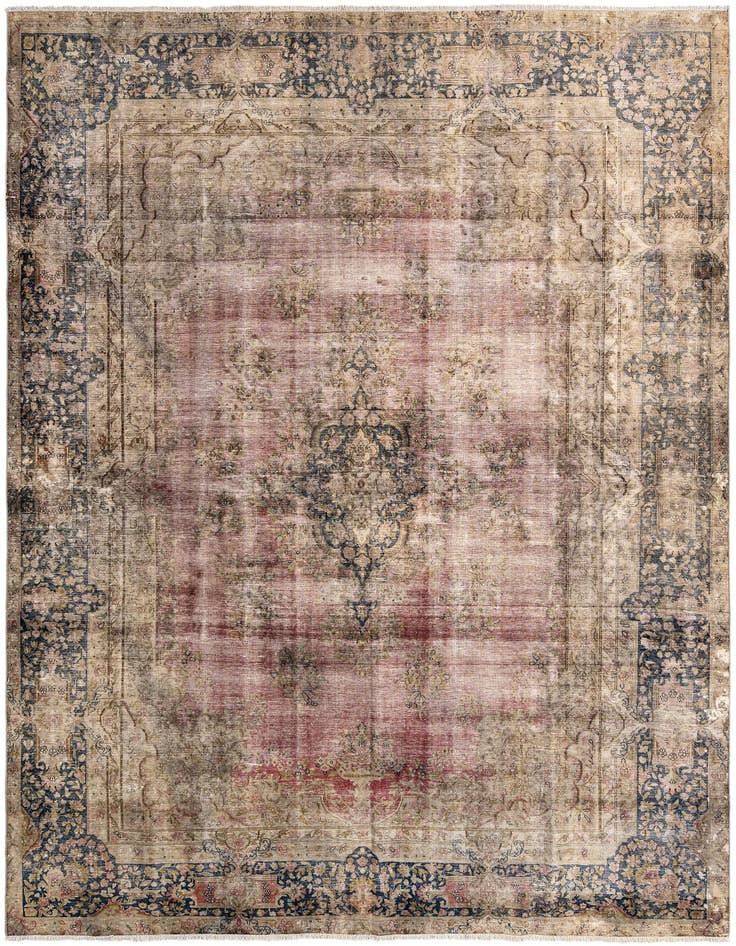 Detail image of 9' 3 x 12' 9 Vintage Wool Rug