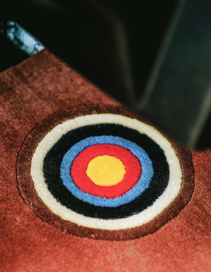 1' 4 x 2' Hand Knotted WM Brown Driver Rug