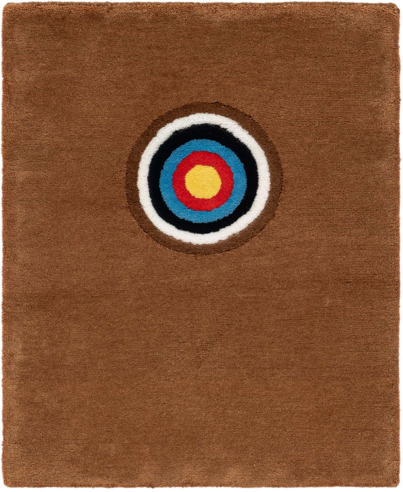 1' 4 x 2' Hand Knotted WM Brown Driver Rug