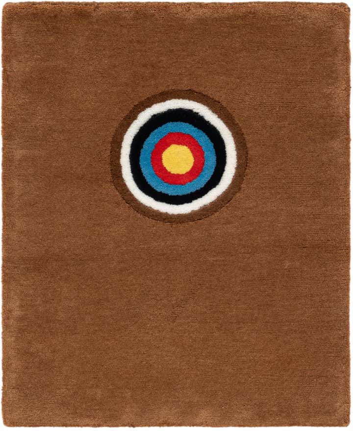 1' 4 x 2' Hand Knotted WM Brown Driver Rug