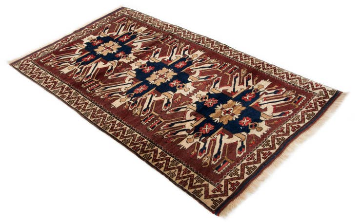 Detail image of 3' 7 x 6' 1 Hand Knotted Yagcibedir Wool Rug