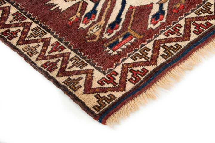 3' 7 x 6' 1 Hand Knotted Yagcibedir Wool Rug