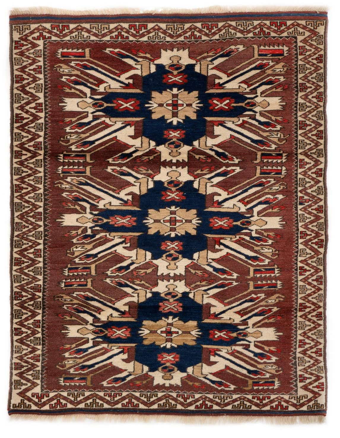 3' 7 x 6' 1 Hand Knotted Yagcibedir Wool Rug