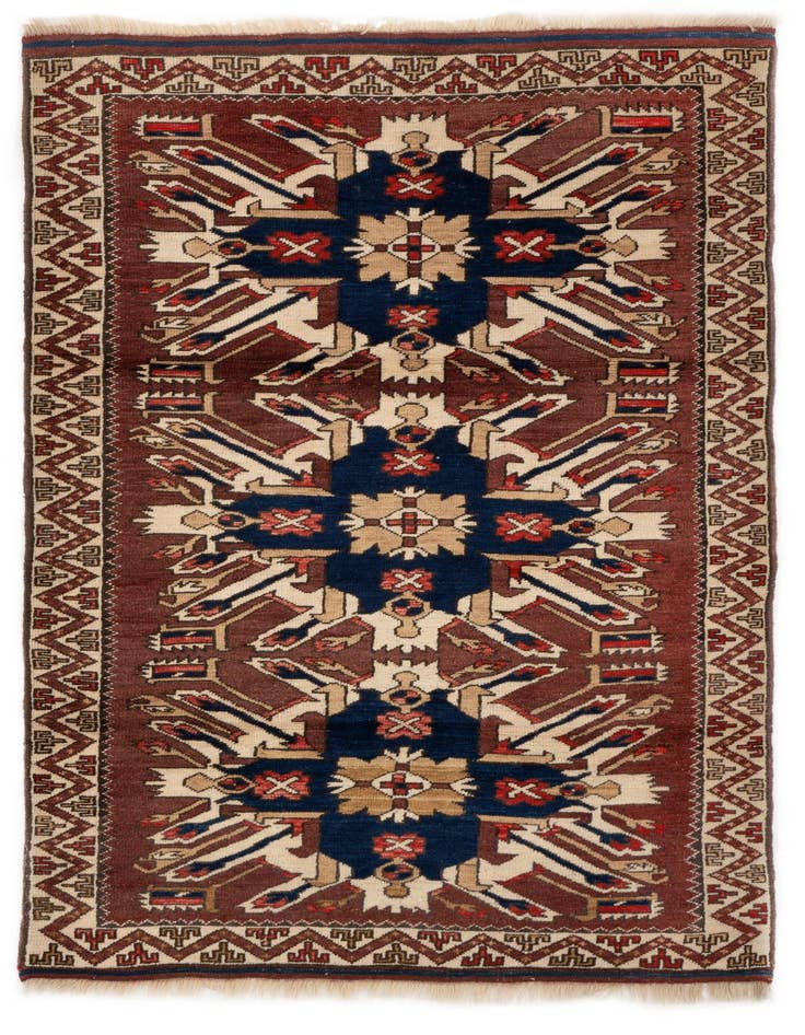 Detail image of 3' 7 x 6' 1 Hand Knotted Yagcibedir Wool Rug