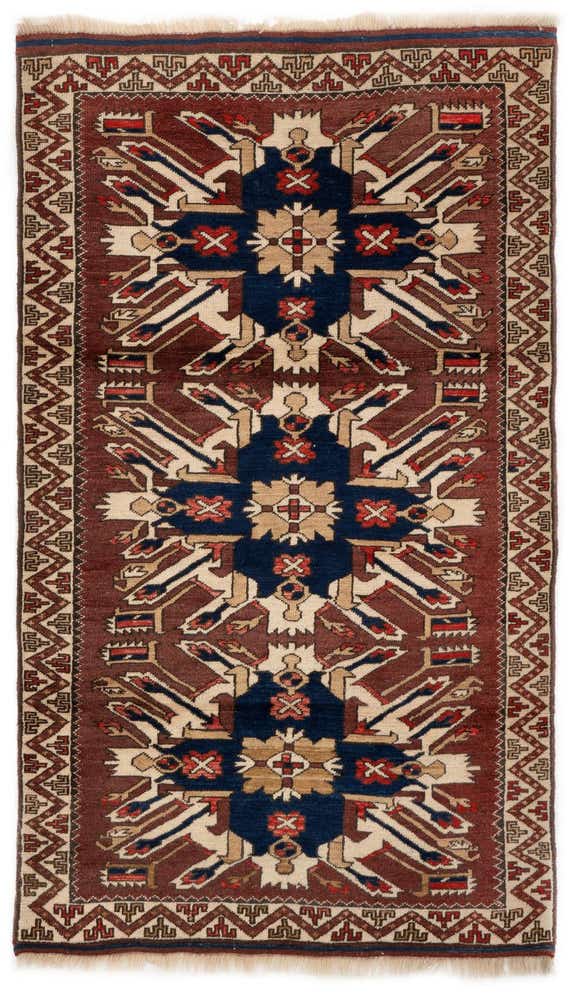 3' 7 x 6' 1 Hand Knotted Yagcibedir Wool Rug