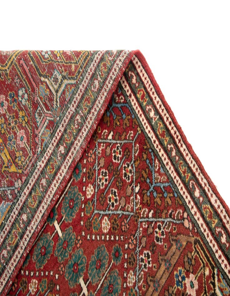 Detail image of 2' 11 x 4' 11  Hand Knotted Zageh Persian Wool Rug