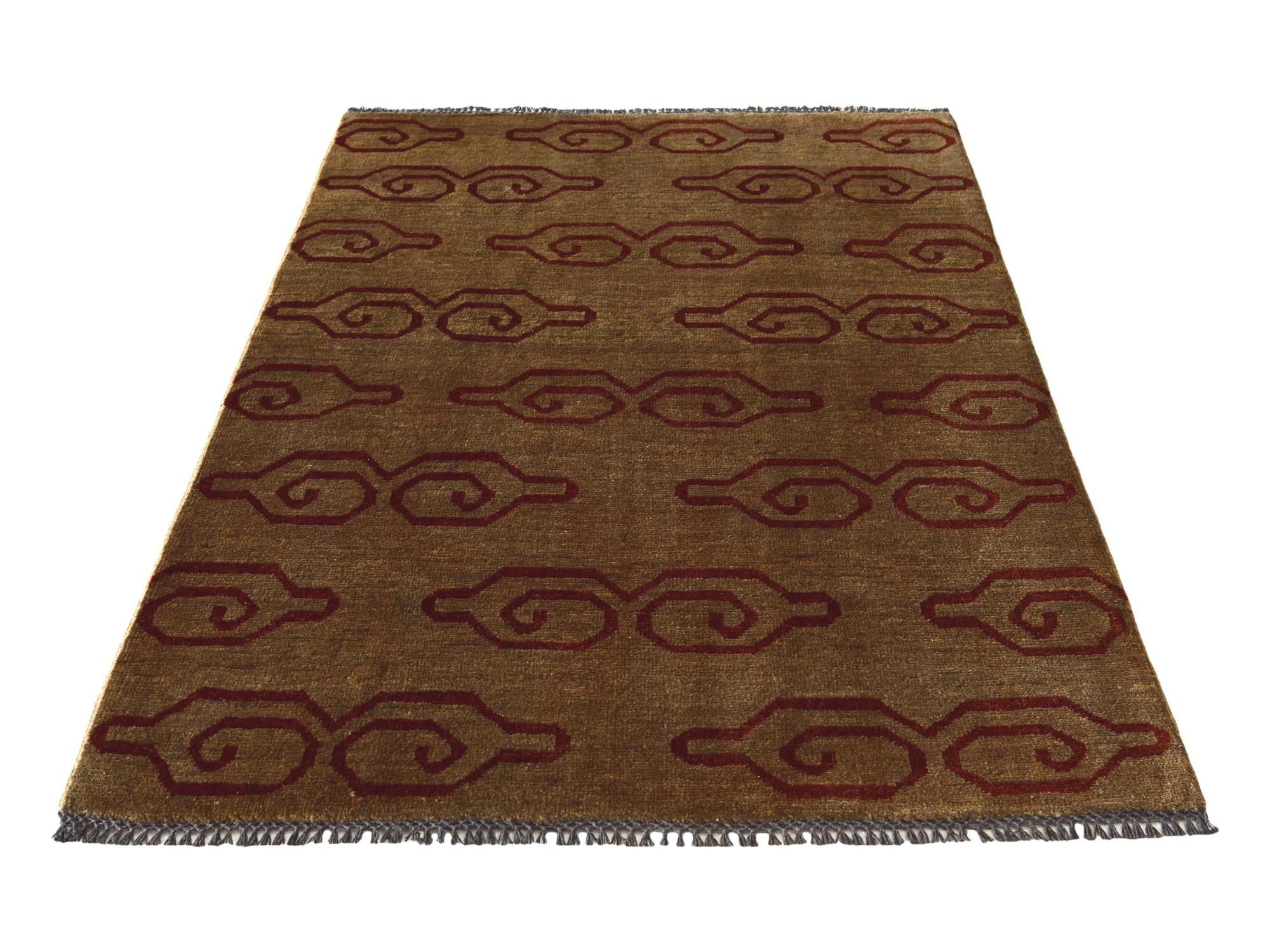 3' 4 x 5' Hand Knotted Ziegler Modern Rug