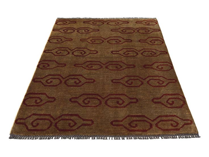 Detail image of 3' 4 x 5' Hand Knotted Ziegler Modern Rug