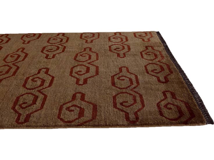 Detail image of 3' 4 x 5' Hand Knotted Ziegler Modern Rug