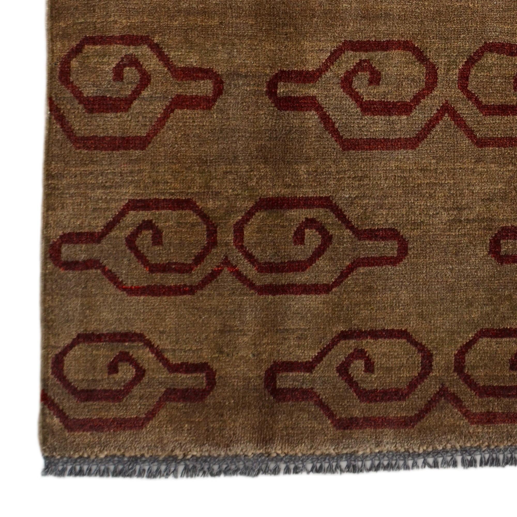 3' 4 x 5' Hand Knotted Ziegler Modern Rug