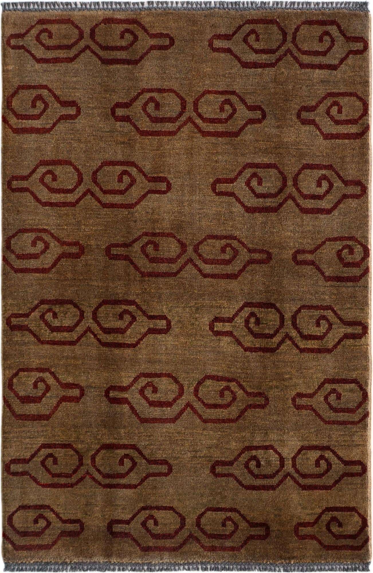 3' 4 x 5' Hand Knotted Ziegler Modern Rug