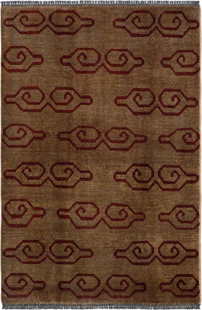 3' 4 x 5' Hand Knotted Ziegler Modern Rug