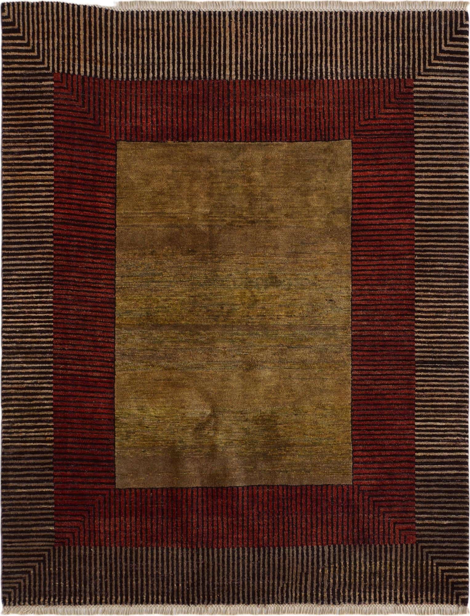 4' 11 x 6' 4 Hand Knotted Ziegler Modern Rug