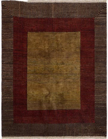 4' 11 x 6' 4 Hand Knotted Ziegler Modern Rug
