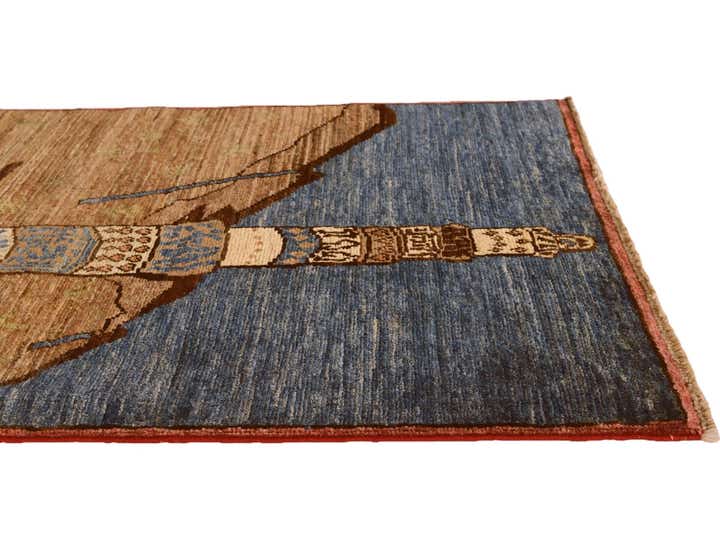 2' 10 x 4' 8 Hand Knotted Ziegler Modern Rug