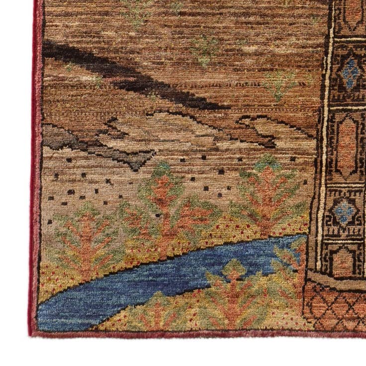Detail image of 2' 10 x 4' 8 Hand Knotted Ziegler Modern Rug