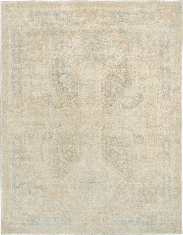 Detail image of 8' 8 x 11' 11 Hand Knotted Ziegler Rug
