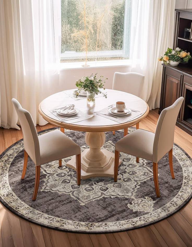 Detail image of 4' x 4' Arcadia Round Rug