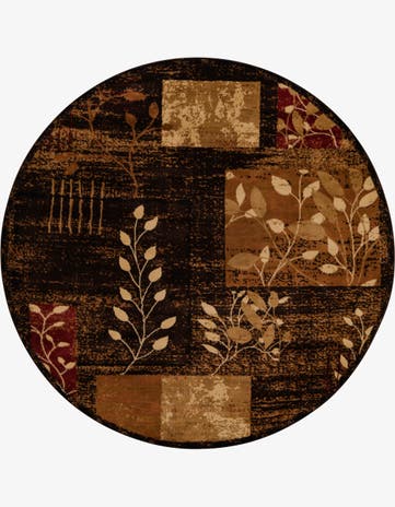 7' x 7' Cafe Round Rug