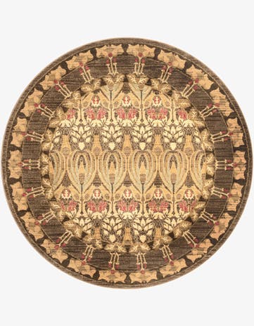 Brown Chelsea Round Rug