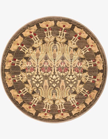 Brown Chelsea Round Rug