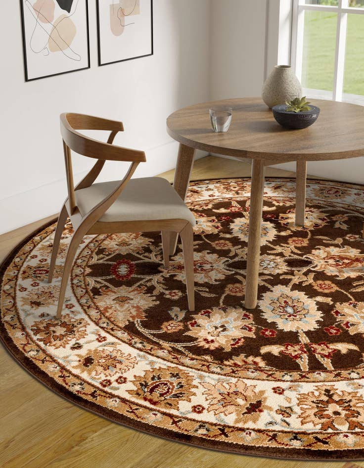 Detail image of 7' 10 x 7' 10 Classic Agra Round Rug
