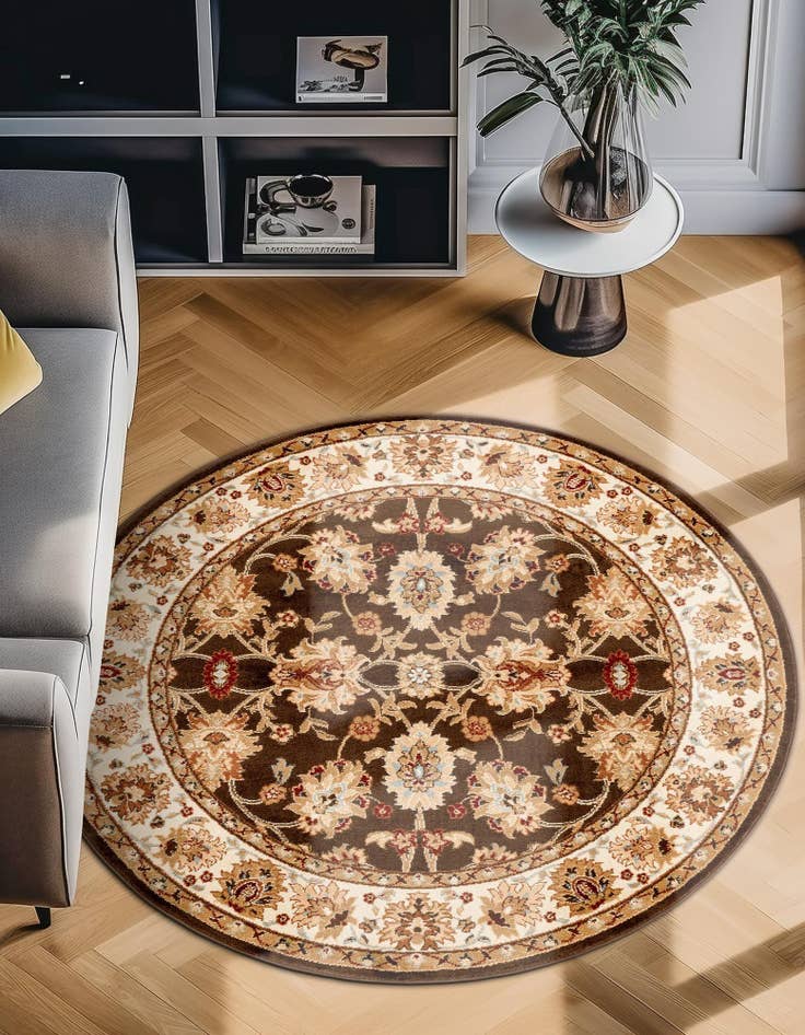 Detail image of 7' 10 x 7' 10 Classic Agra Round Rug