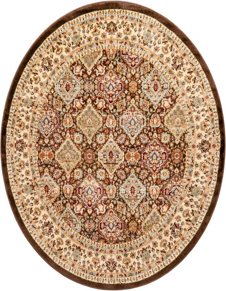 Detail image of 6' x 6' Classic Agra Round Rug
