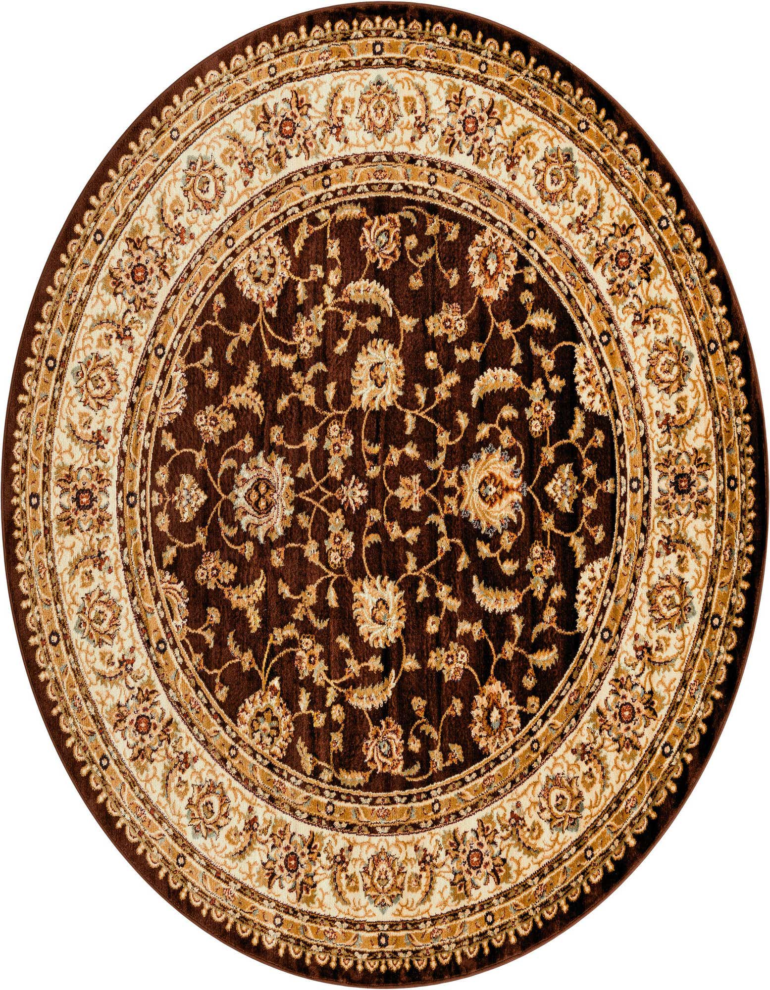 7' 10 x 7' 10 Classic Agra Round Rug