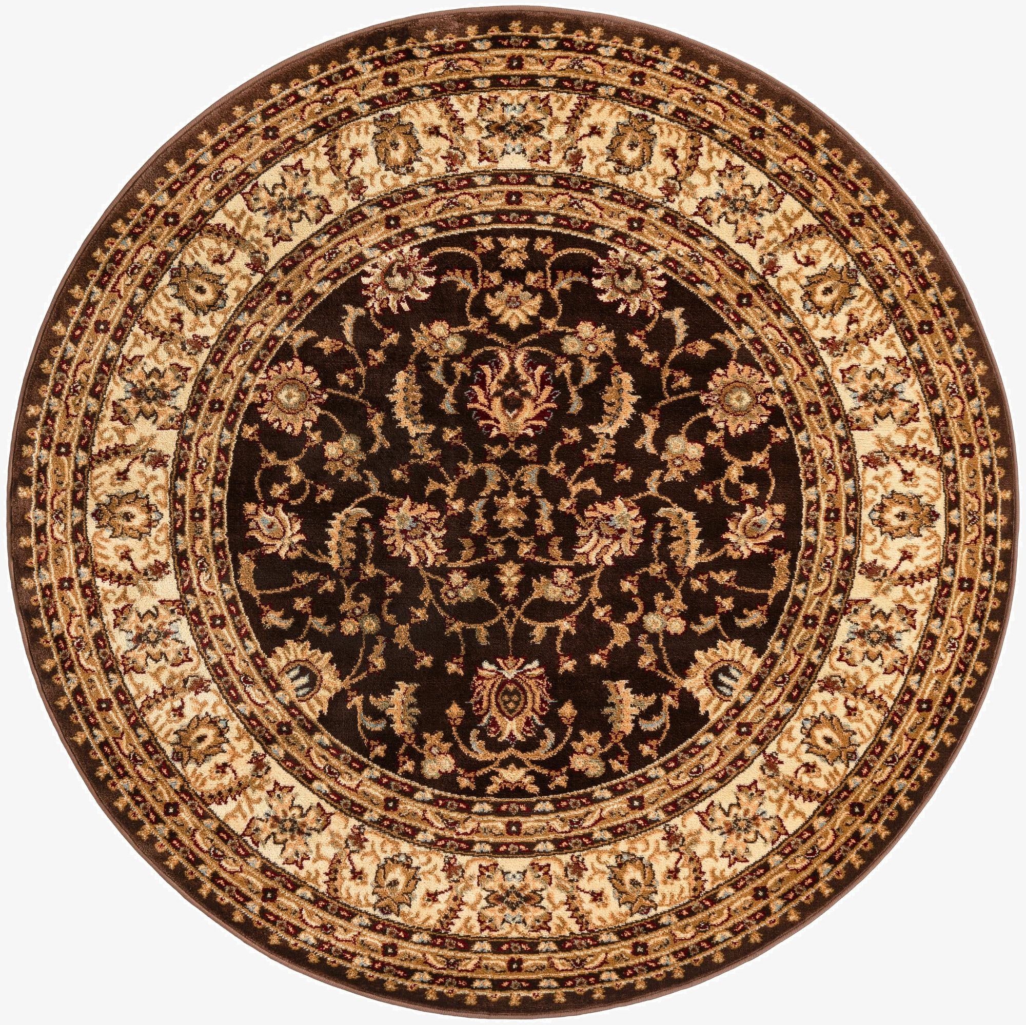 Primary image 6' x 6' Classic Agra Round Rug