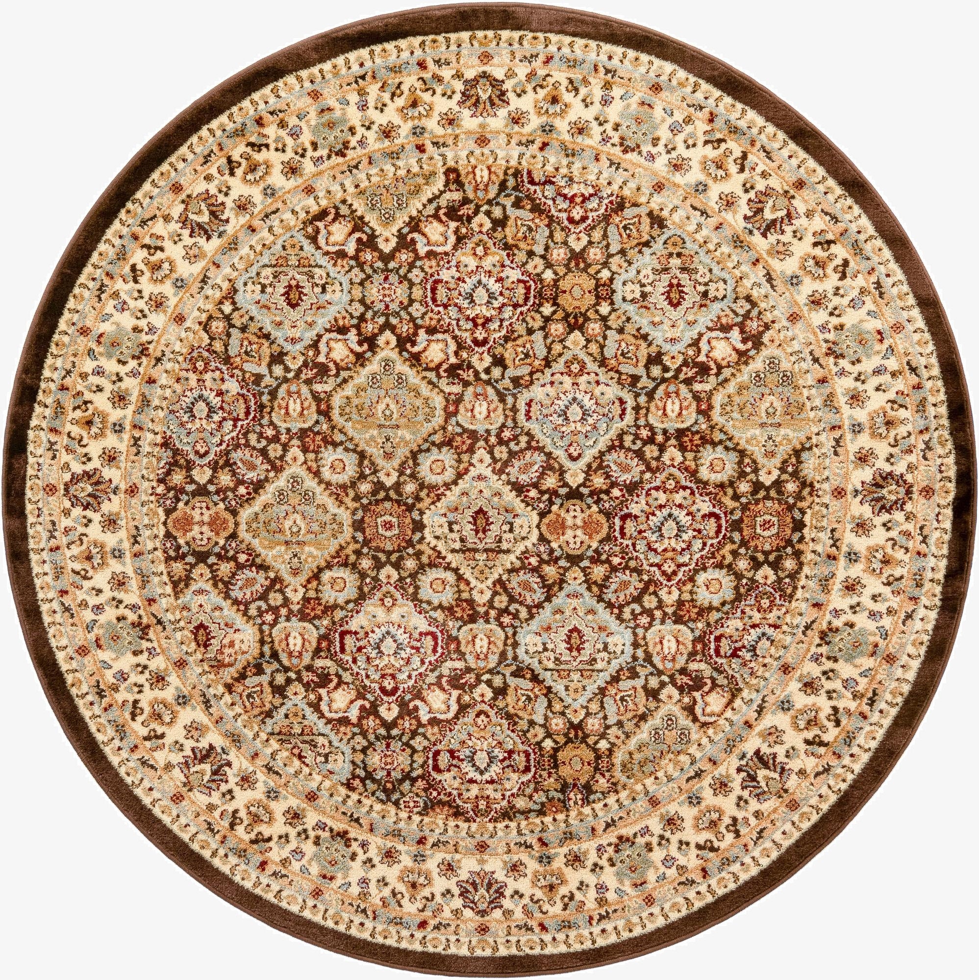 6' x 6' Classic Agra Round Rug