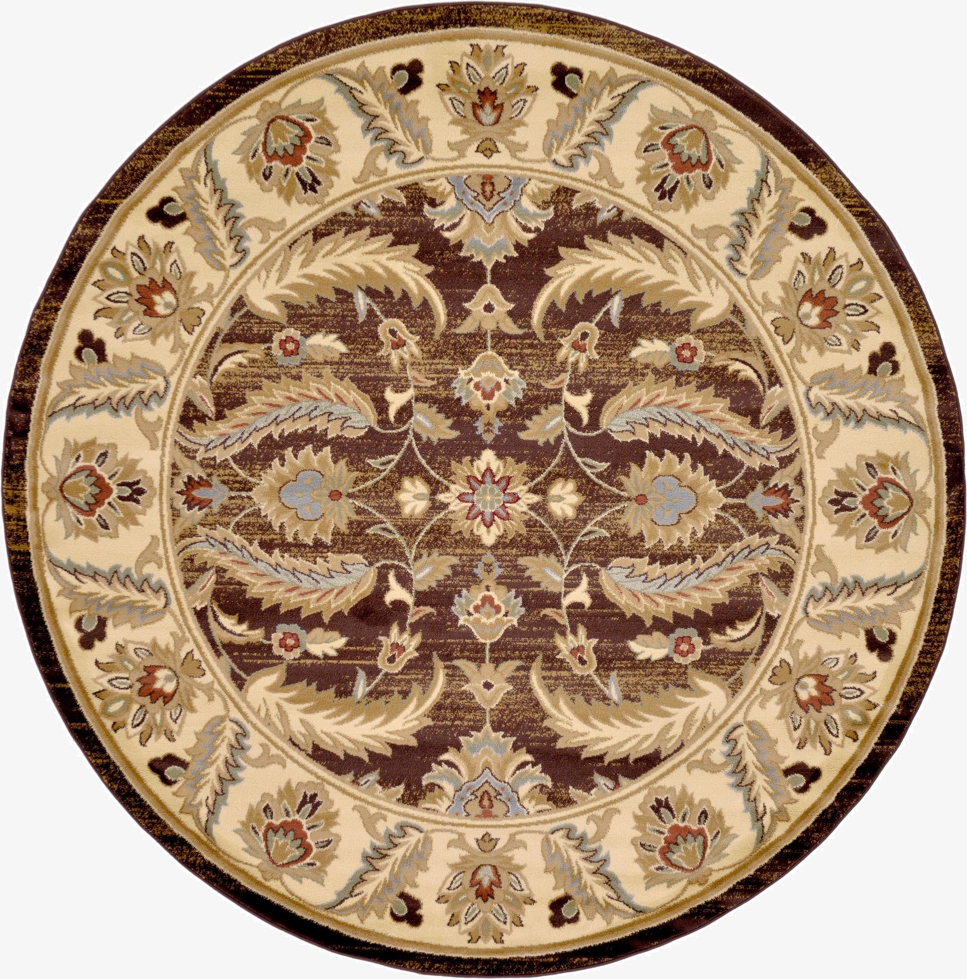 7' 10 x 7' 10 Classic Agra Round Rug
