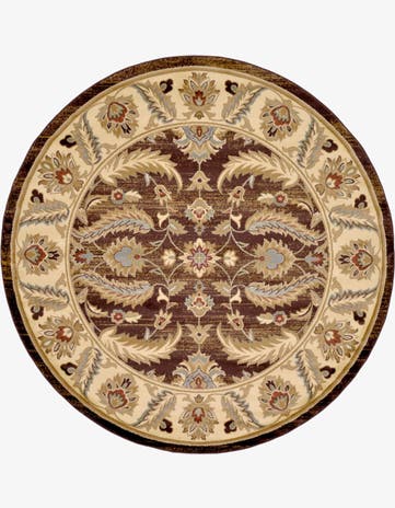 7' 10 x 7' 10 Classic Agra Round Rug
