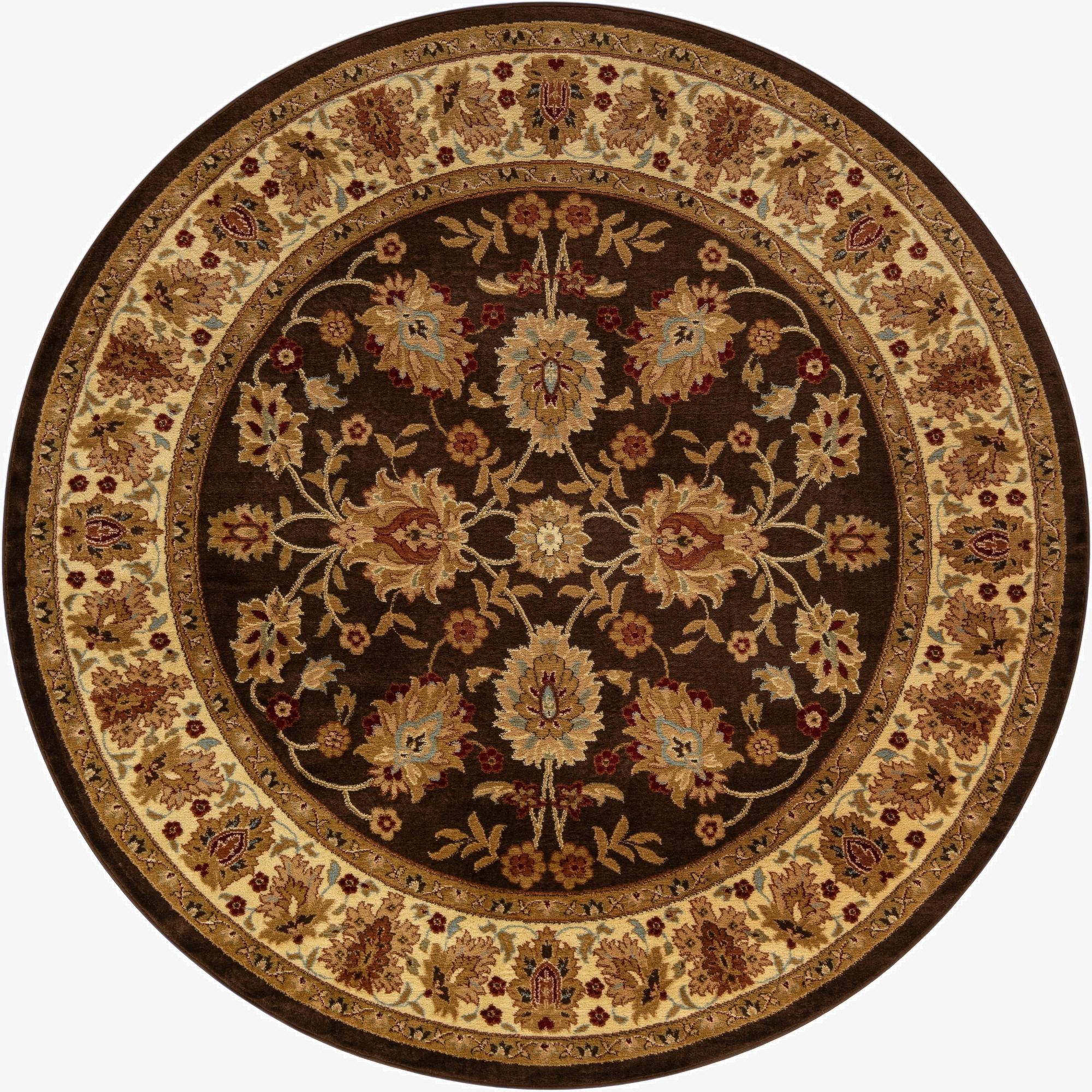 7' 10 x 7' 10 Classic Agra Round Rug