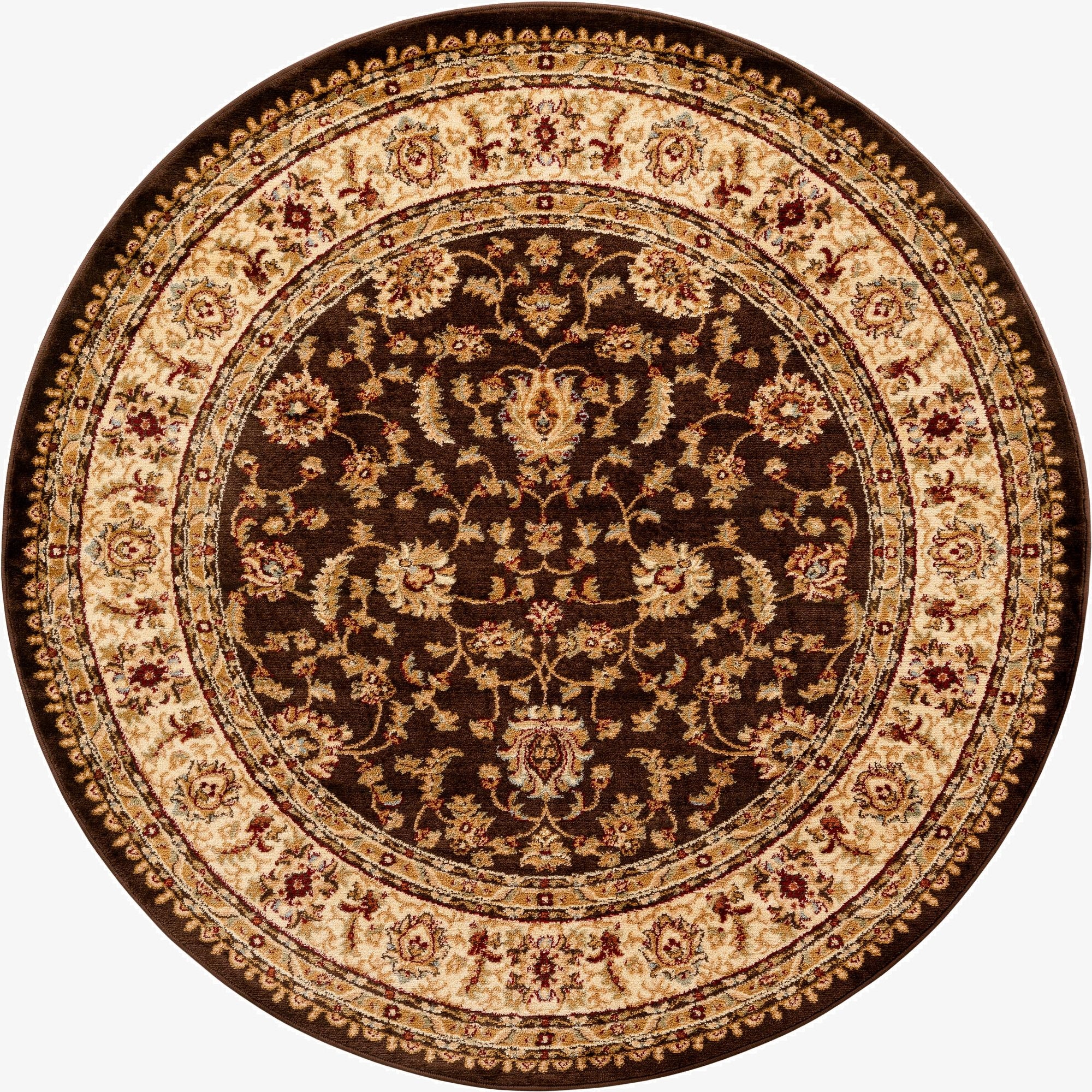Primary image 7' x 7' Classic Agra Round Rug